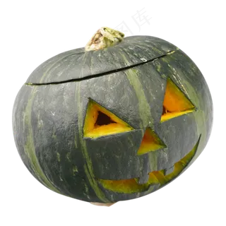 绿色万圣节南瓜