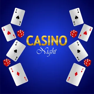 赌场之夜，奢华的赌博游戏和扑克牌