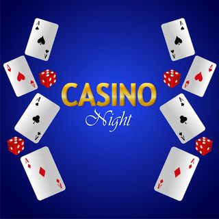 赌场之夜，奢华的赌博游戏和扑克牌