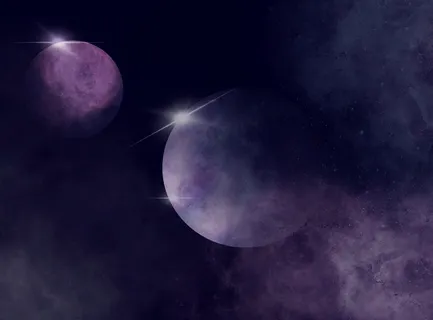 以银河系和行星为背景的深空天空 以银河系和行星为背景的深空天空