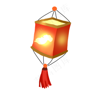 中秋节红色灯笼