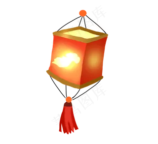 中秋节红色灯笼