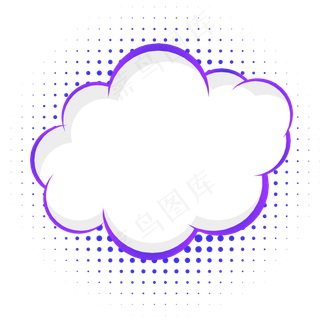 卡通矢量波普风对话框