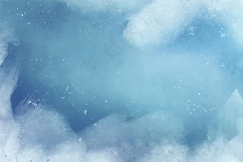 水彩画冬季背景 水彩画冬季背景