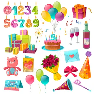 庆祝生日卡通套装