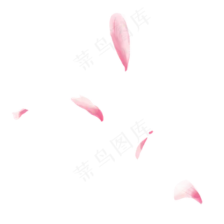 粉白色花瓣教师节