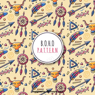 波西米亚风格的装饰图案