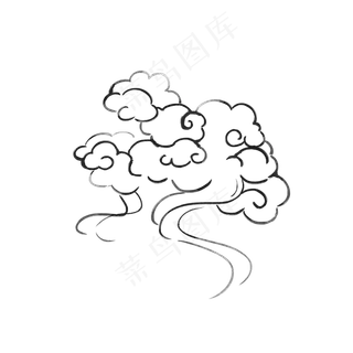 中国风水墨云
