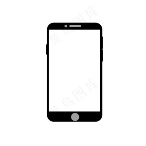 矢量黑色智能手机边框模型商用,免抠元素