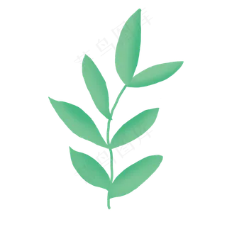 春天小清新绿叶