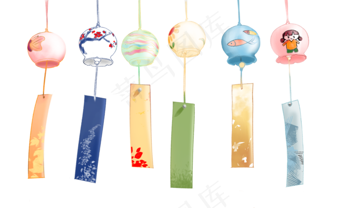 立夏风铃书签微风铃声圆球