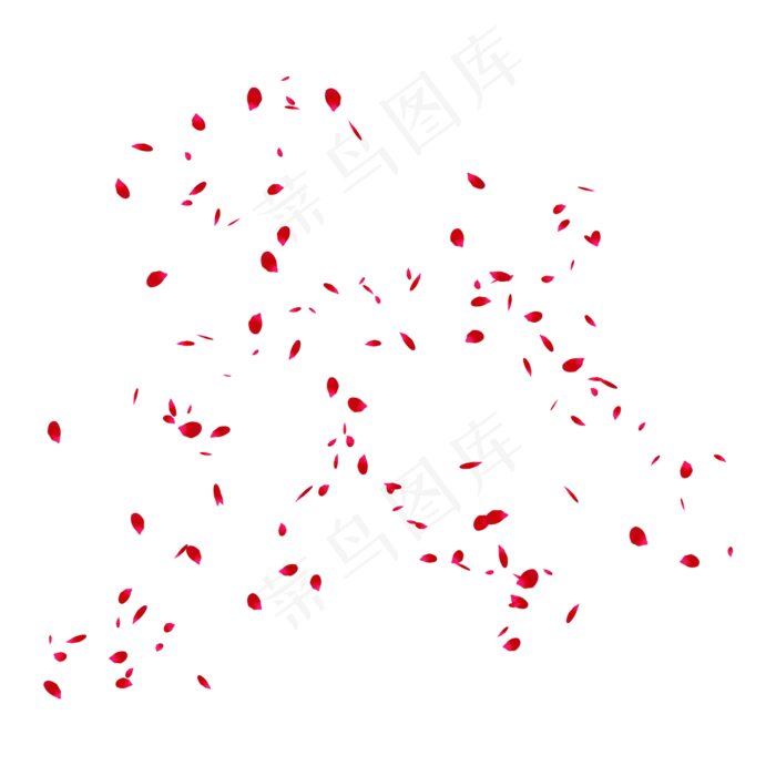 粉色爱情装饰漂浮花瓣(2000X2000(DPI:150))psd模版下载