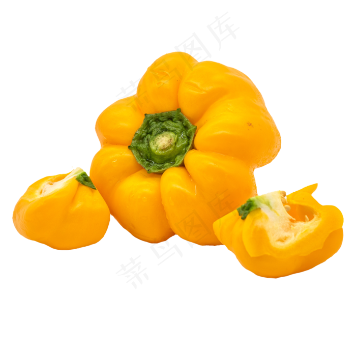 黄色辣椒装饰,免抠元素