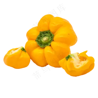 黄色辣椒装饰,免抠元素