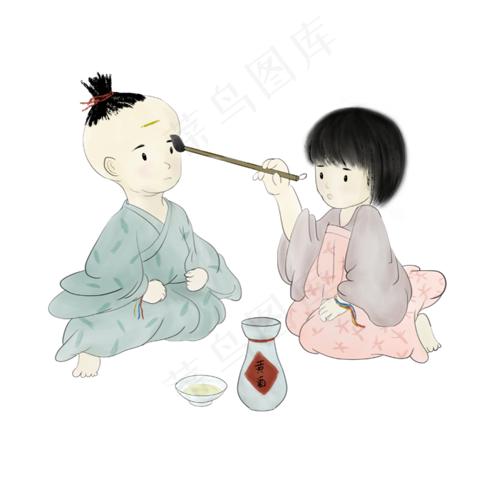 端午节涂黄酒(3000X3000(DPI:300))psd模版下载