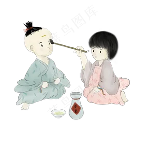 端午节涂黄酒