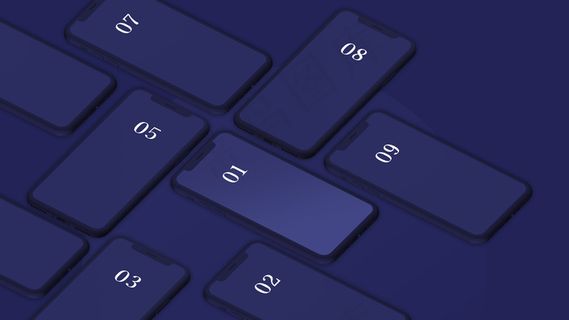 简约风格手机app展示样机素材