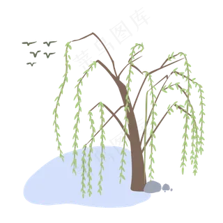 柳树燕子小满节气