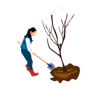 矢量手绘卡通人物