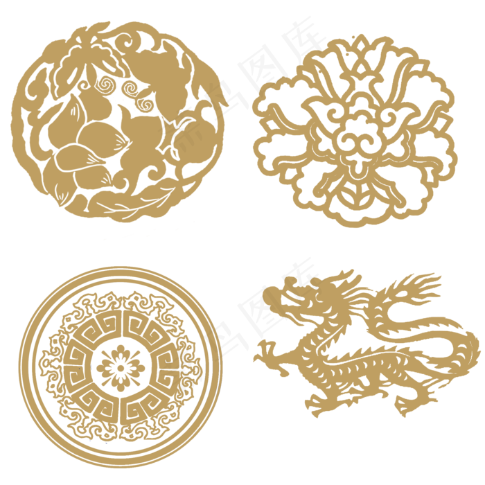 中国传统图案(2000X2000(DPI:300))psd模版下载
