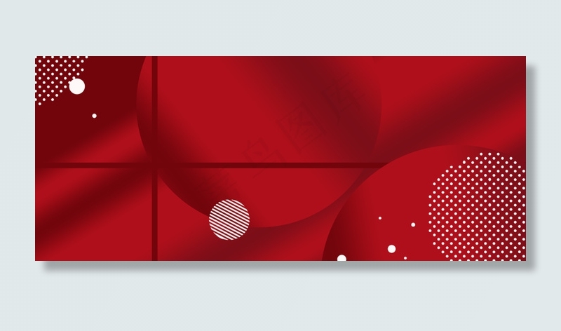 简约几何红色渐变商务质感大气背景