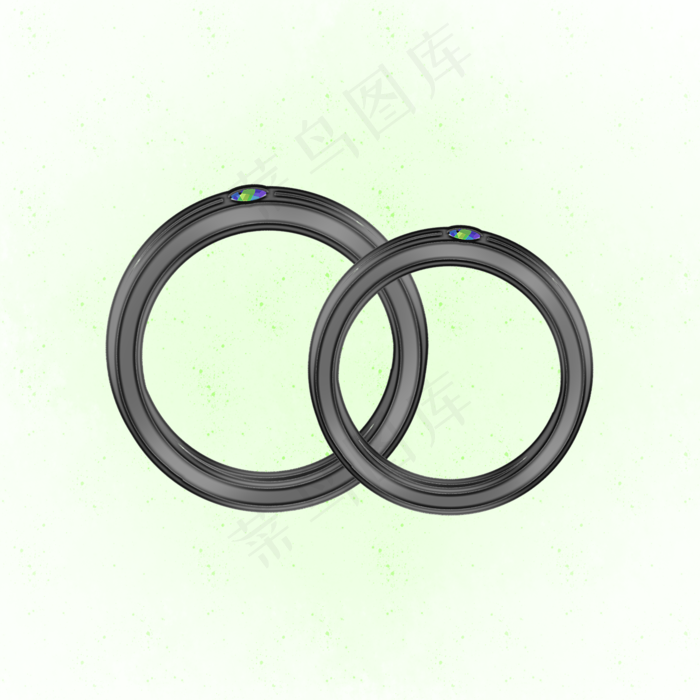 乌金对戒情侣情人节PNG素材(2000X2000(DPI:300))psd模版下载