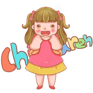 儿童节小女生儿童