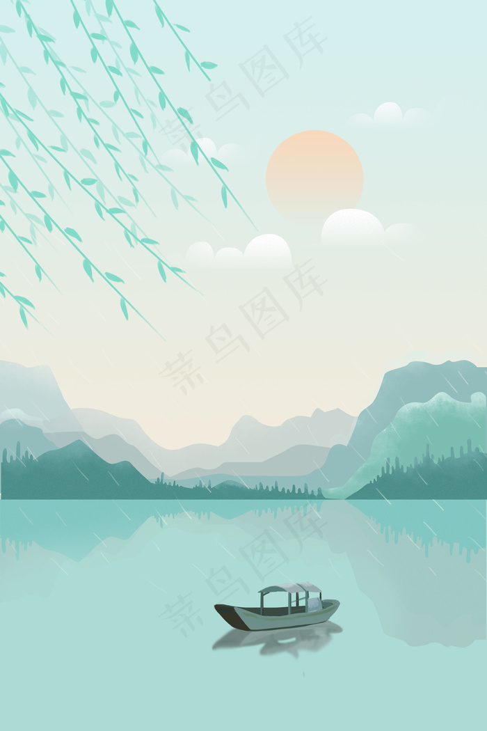 鱼米之乡清凉春天(3545X5315(DPI:300))psd模版下载