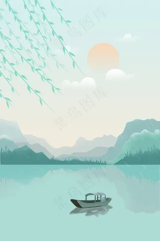 鱼米之乡清凉春天