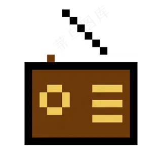 像素风格收音机图标