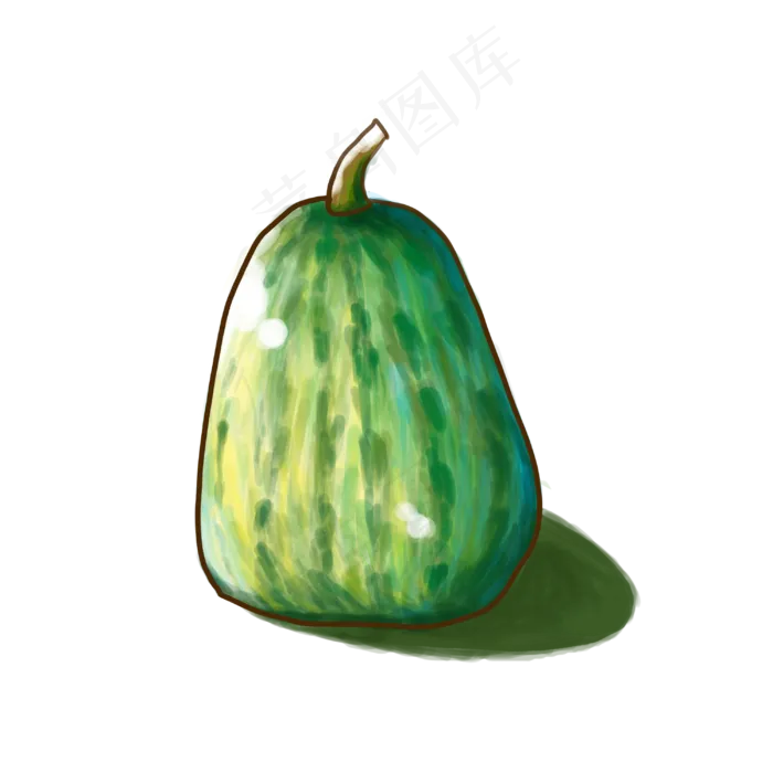 夏季水果甜瓜手绘小清新手账(3000X3000(DPI:300))psd模版下载