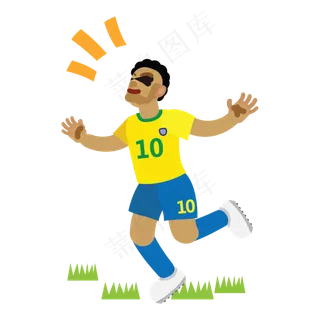 运动中的运动员免抠图
