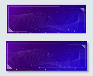 科技几何线条商务蓝色