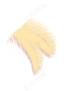 金黄色芭蕉树叶子叶片