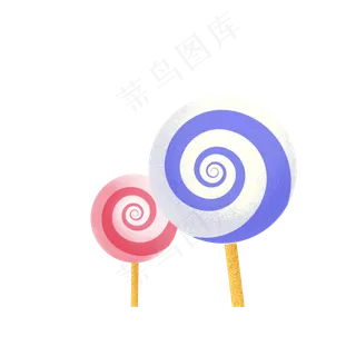 卡通彩色的糖果