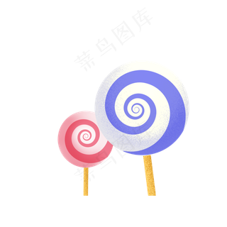 卡通彩色的糖果