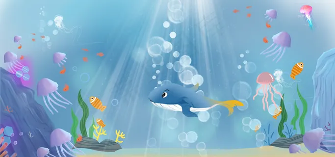 梦幻海底世界清新banner图 梦幻海底世界清新banner图