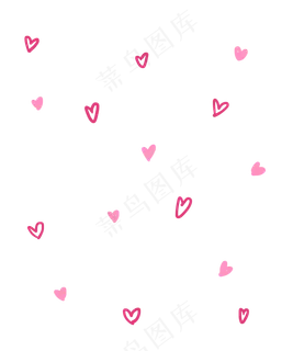 母亲节爱心底纹免扣PNG