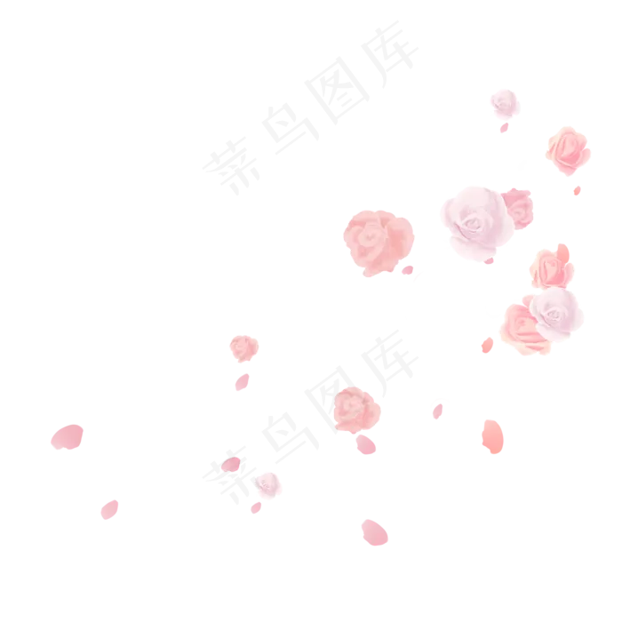 玫瑰花朵装饰(2000X2000(DPI:299))psd模版下载