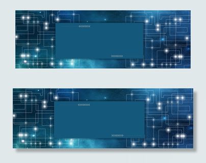 蓝色星空背景模板免费下载