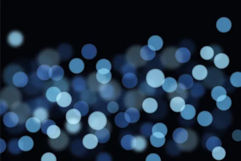 带有点和点的模糊灯光