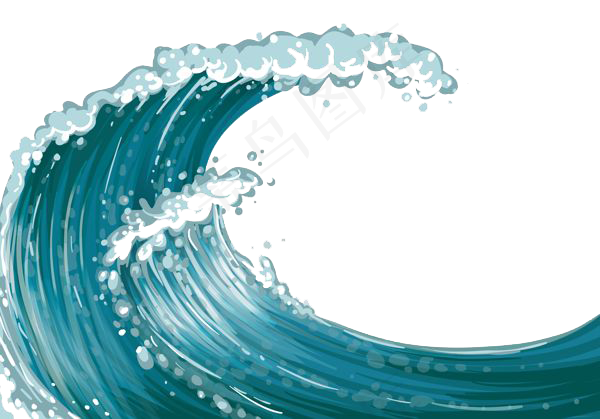 PNG 波浪 浪花 水 海洋