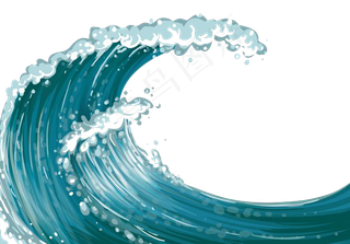 PNG 波浪 浪花 水 海洋