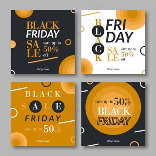 平面设计中的黑色星期五模板