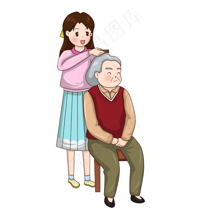 重阳节孝敬父母(3000X3000(DPI:300))psd模版下载