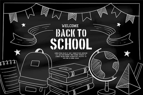 黑板回到学校背景 黑板回到学校背景