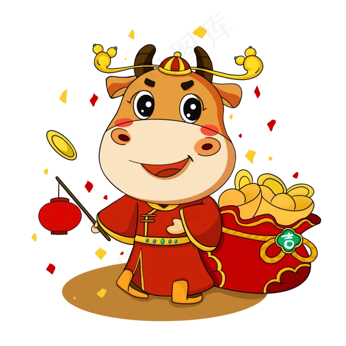 新年牛年(2000X2000(DPI:300))psd模版下载