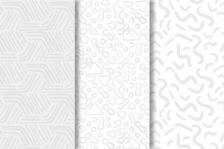 白线阴影无缝图案模板