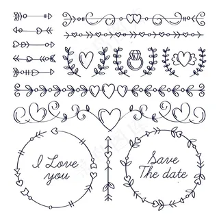 手绘装饰元素集