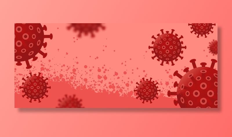 新型冠状病毒 2019ncov 水平横幅banner海报